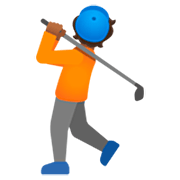 Emoji 🏌🏾 Persona Che Gioca A Golf: Carnagione Abbastanza Scura su Google 15.0.