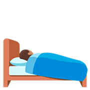 🛌🏽 Emoji im Bett liegende Person: mittlere Hautfarbe Google 15.0.