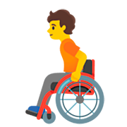 🧑‍🦽 Emoji Pessoa Em Cadeira De Rodas Manual na Google 15.0.