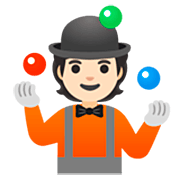 Emoji 🤹🏻 Persona Che Fa Giocoleria: Carnagione Chiara su Google 15.0.