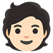 Emoji 🧑🏻 Persona: Carnagione Chiara su Google 15.0.
