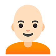 🧑🏻‍🦲 Emoji Pessoa: Pele Clara E Careca na Google 15.0.