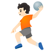 Personne Jouant Au Handball : Peau Claire Google 15.0.