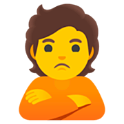 🙎 Emoji schmollende Person Google 15.0.
