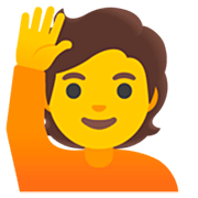 Émoji 🙋 Personne Qui Lève La Main sur Google 15.0.