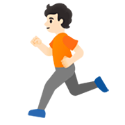 Emoji 🏃🏻 Persona Che Corre: Carnagione Chiara su Google 15.0.