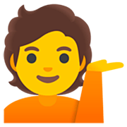 Emoji 💁 Persona Al Punto Informazioni su Google 15.0.