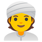 Emoji 👳 Persona Con Turbante su Google 15.0.