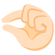 🤏🏻 Emoji Mão Beliscando: Pele Clara na Google 15.0.