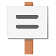 Emoji 🪧 Cartello su Google 15.0.