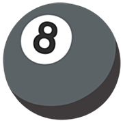 🎱 Emoji Bola Negra De Billar en Google 15.0.
