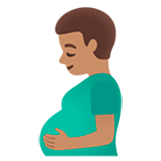 Schwangerer Mann: mittlere Hautfarbe Google 15.0.