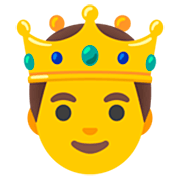 Émoji 🤴 Prince sur Google 15.0.