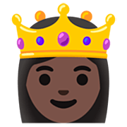 Emoji 👸🏿 Principessa: Carnagione Scura su Google 15.0.