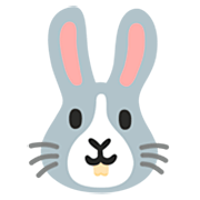 🐰 Emoji Cara De Conejo en Google 15.0.
