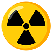 Emoji ☢️ Simbolo Della Radioattività su Google 15.0.