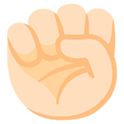 ✊🏻 Emoji erhobene Faust: helle Hautfarbe Google 15.0.
