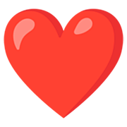 ❤️ Emoji Coração Vermelho na Google 15.0.
