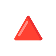 🔺 Emoji rotes Dreieck mit der Spitze nach oben Google 15.0.