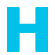 Emoji 🇭 Lettera simbolo indicatore regionale H su Google 15.0.