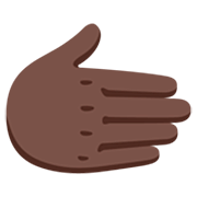 Emoji 🫱🏿 Mano Destra: Carnagione Scura su Google 15.0.