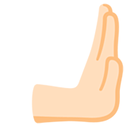 🫸🏻 Emoji Nach Rechts Drückende Hand: Helle Hautfarbe\n Google 15.0.