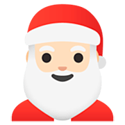 Émoji 🎅🏻 Père Noël : Peau Claire sur Google 15.0.