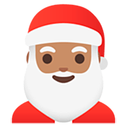 🎅🏽 Emoji Papá Noel: Tono De Piel Medio en Google 15.0.