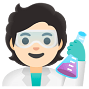 Emoji 🧑🏻‍🔬 Persona Che Lavora In Campo Scientifico: Carnagione Chiara su Google 15.0.