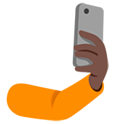 🤳🏿 Emoji Selfi: Tono De Piel Oscuro en Google 15.0.