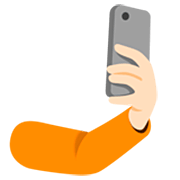 Emoji 🤳🏻 Selfie: Carnagione Chiara su Google 15.0.