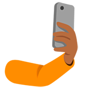 Emoji 🤳🏾 Selfie: Carnagione Abbastanza Scura su Google 15.0.