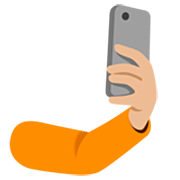 Émoji 🤳🏼 Selfie : Peau Moyennement Claire sur Google 15.0.