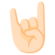 Emoji 🤘🏻 Segno Delle Corna: Carnagione Chiara su Google 15.0.