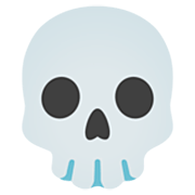 Émoji 💀 Crâne sur Google 15.0.