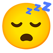 Emoji 😴 Faccina Che Dorme su Google 15.0.