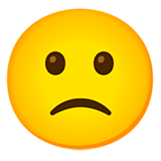 🙁 Emoji Rosto Meio Triste na Google 15.0.
