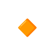 Emoji 🔸 Rombo Arancione Piccolo su Google 15.0.