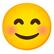 😊 Emoji Cara Feliz Con Ojos Sonrientes en Google 15.0.