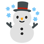 ☃️ Emoji Muñeco De Nieve Con Nieve en Google 15.0.
