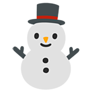 ⛄ Emoji Muñeco De Nieve en Google 15.0.