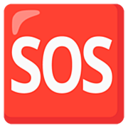 🆘 Emoji SOS-Zeichen Google 15.0.