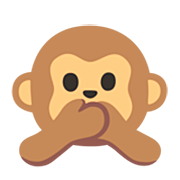 🙊 Emoji Mono Con La Boca Tapada en Google 15.0.