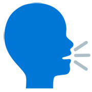 Emoji 🗣️ Persona Che Parla su Google 15.0.