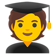 Émoji 🧑‍🎓 étudiant (tous Genres) sur Google 15.0.