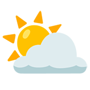 Emoji ⛅ Sole Coperto su Google 15.0.