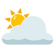 🌥️ Emoji Sol Detrás De Una Nube Grande en Google 15.0.