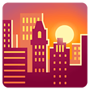 🌇 Emoji Sonnenuntergang in der Stadt Google 15.0.