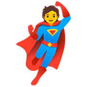Émoji 🦸 Super-héros sur Google 15.0.