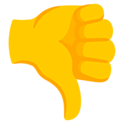Emoji 👎 Pollice Verso su Google 15.0.